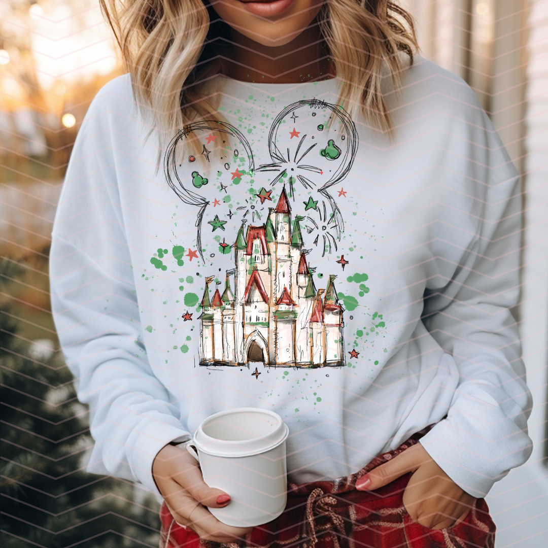 M CHRISTMAS CASTLE DTF TRANSFERS