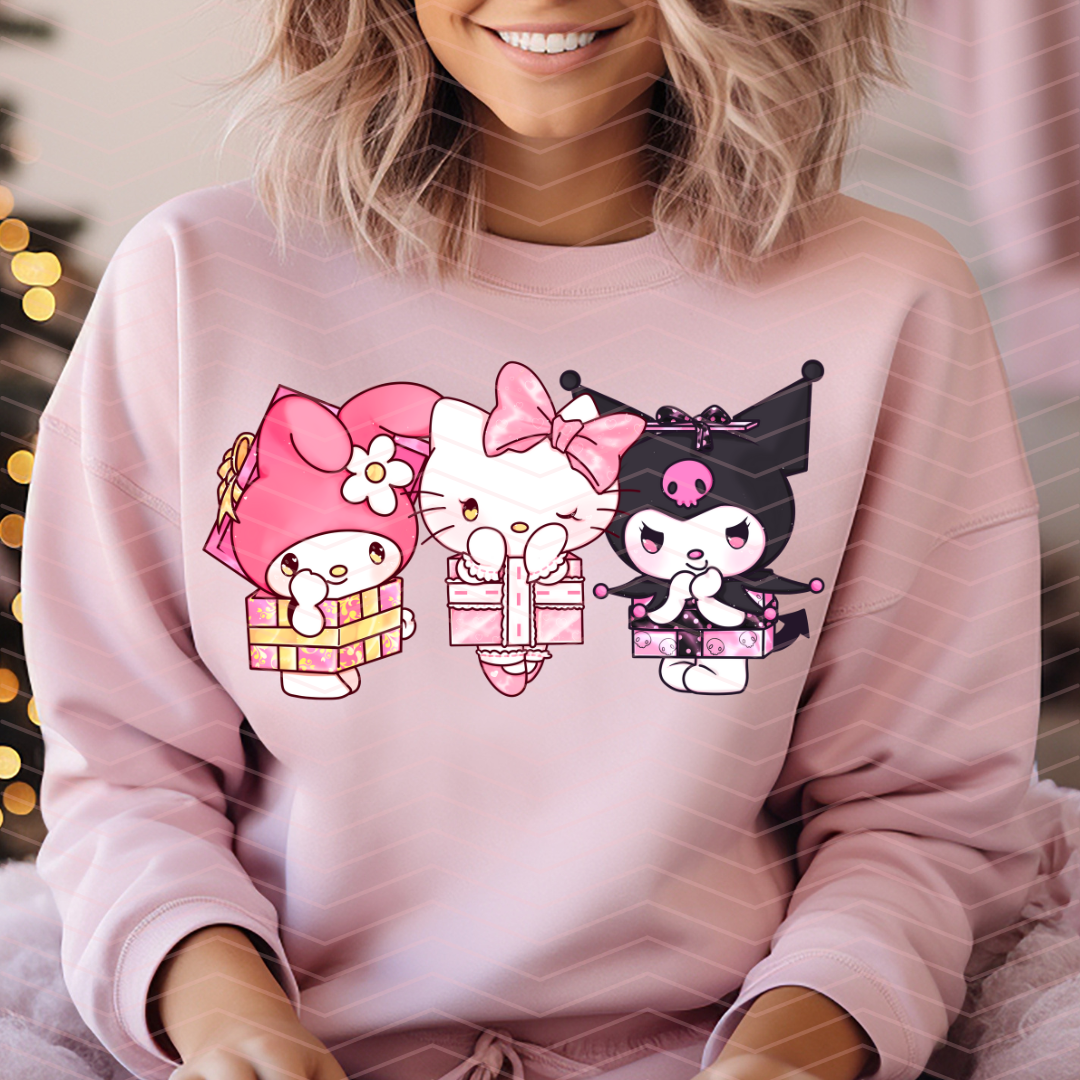HK FRIENDS PINK XMAS V2 DTF TRANSFERS
