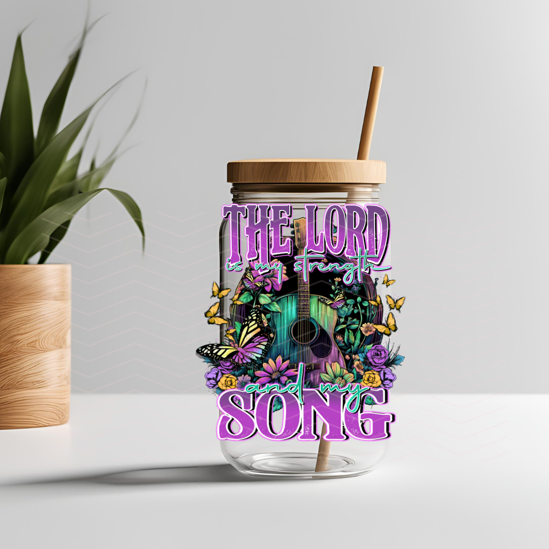 THE LORD IS MY STRENGTH AND MY SONG UVDTF DECAL