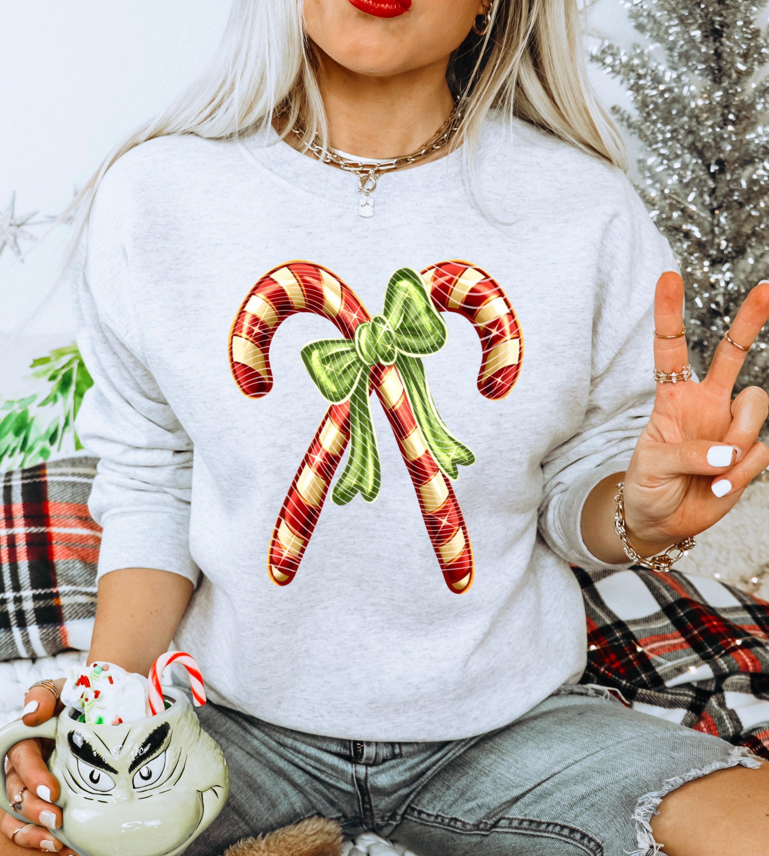 CHRISTMAS CC RIBBON DTF TRANSFERS