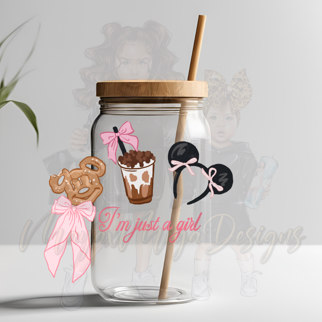 JUST A GIRL UVDTF DECAL