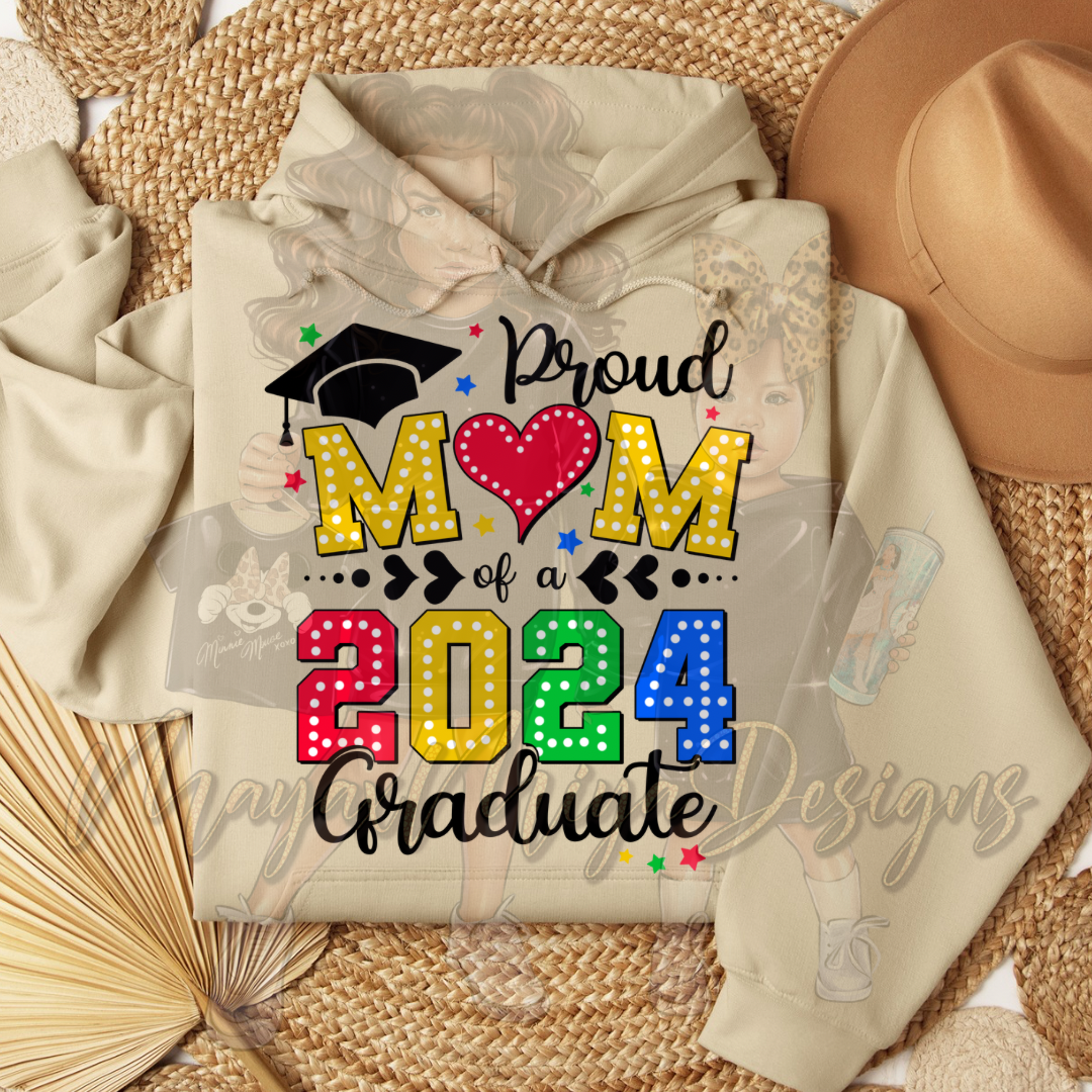 DTF PROUD MOM 2024 GRAD