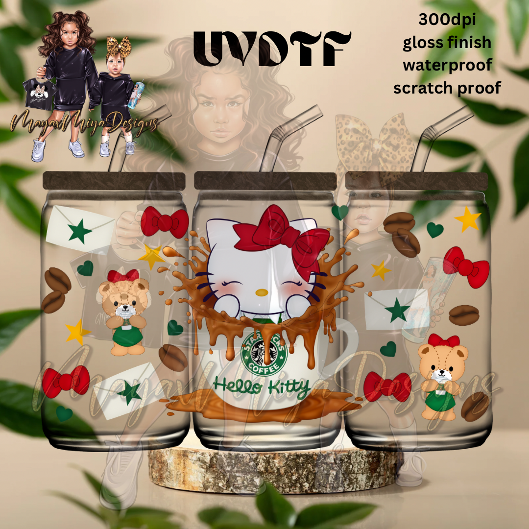 HK HOLIDAY COFFEE GIRL & BEAR SB UVDTF WRAP