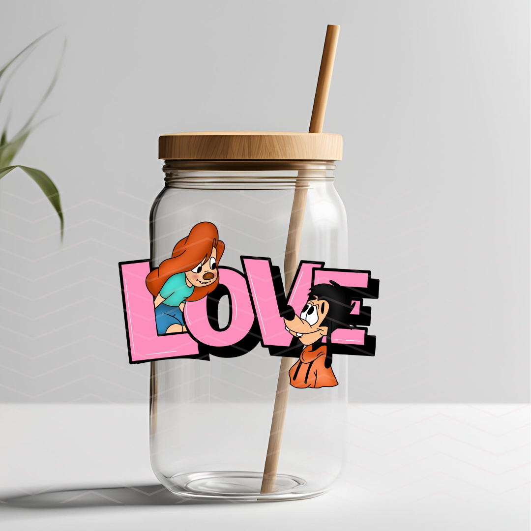 M & R LOVE UVDTF DECAL