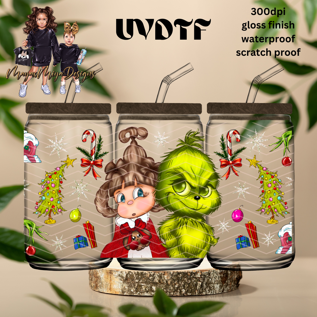 GRINCH AND CINDYLOU UVDTF WRAP