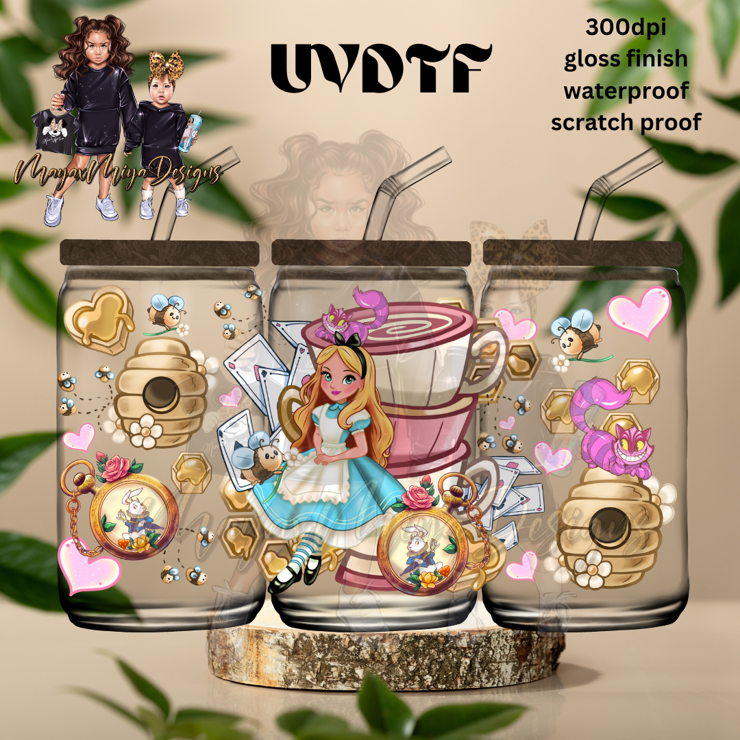 A IN WONDERLAND FRIENDS & COFFEE UVDTF WRAP