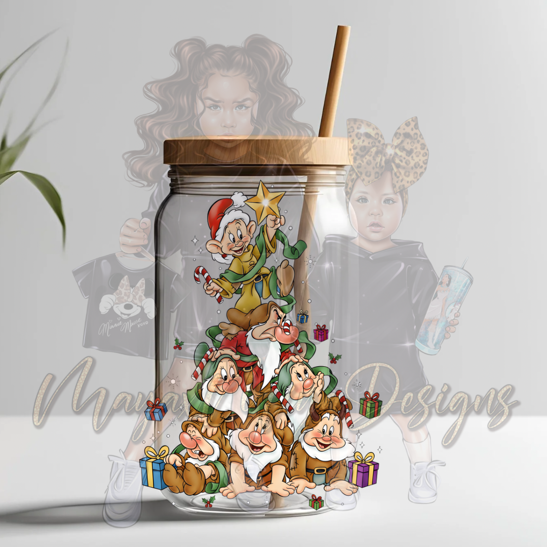 SEVEN DWRFS CHRISTMAS UVDTF DECAL