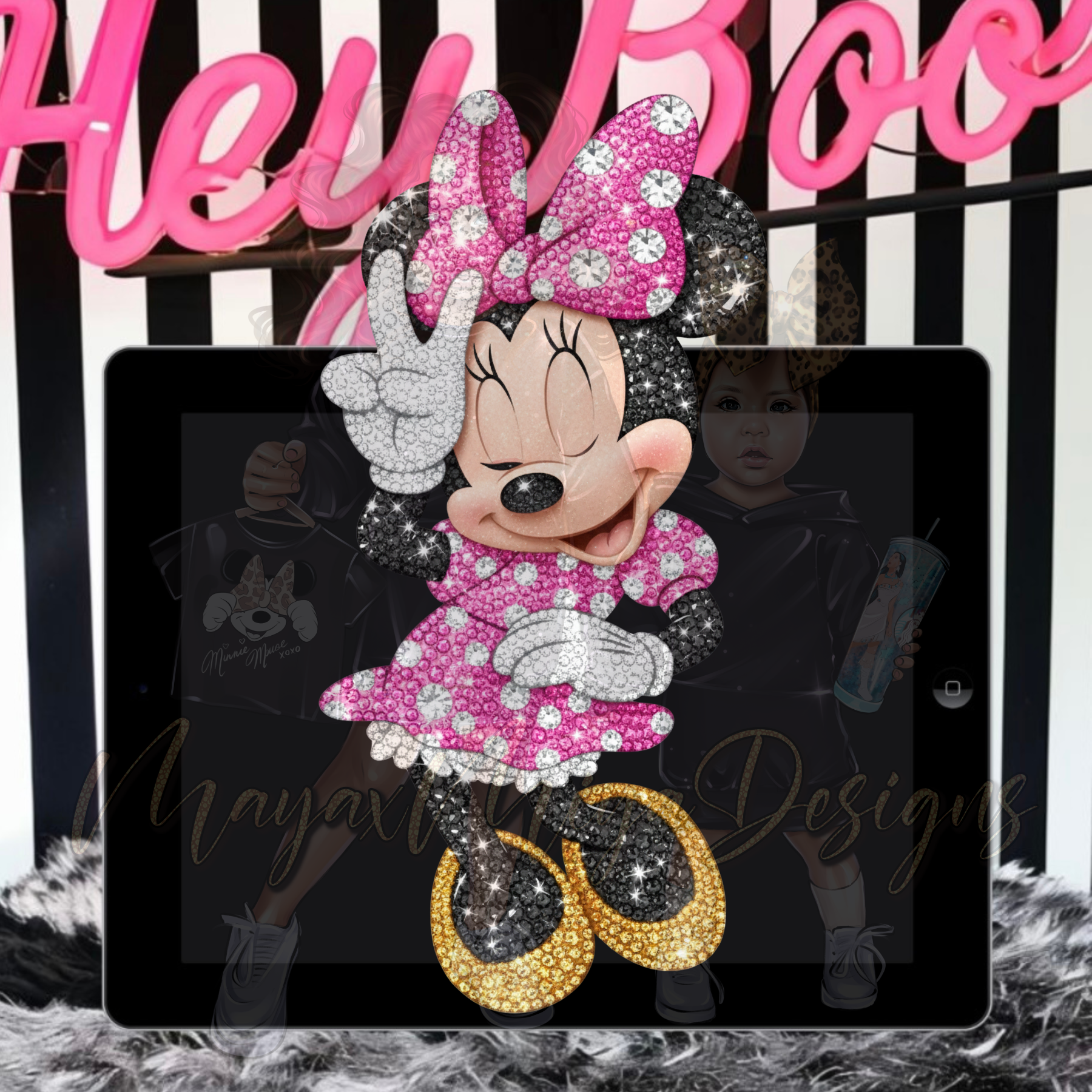 MMOUSE RHINESTONE PNG