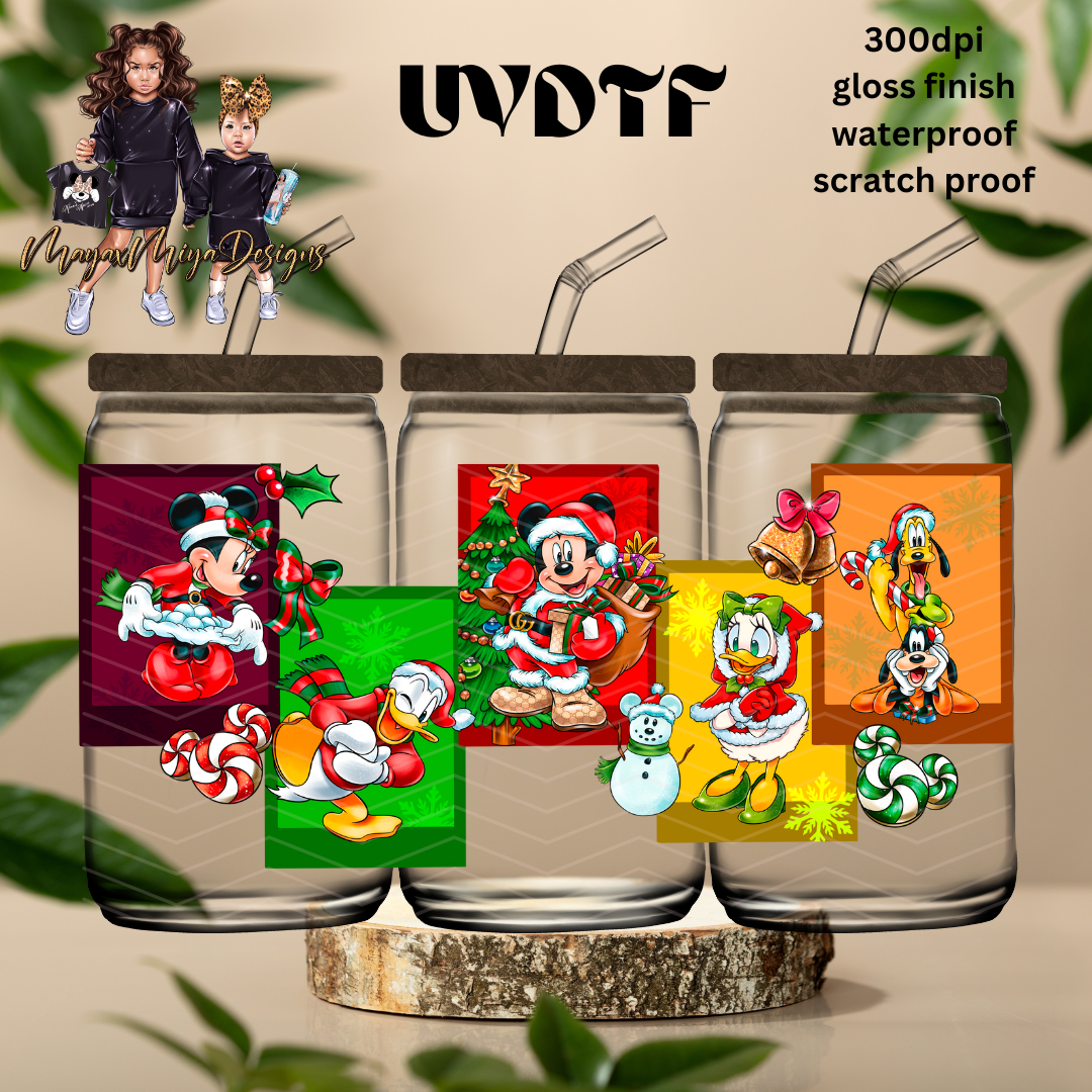 M MOUSE SANTA HELPERS UVDTF WRAP