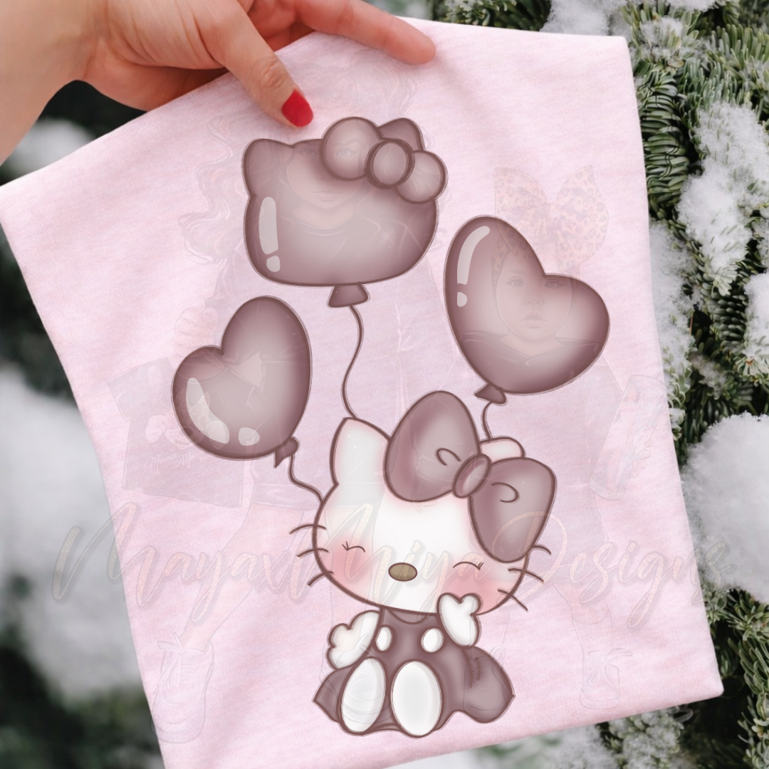 HK BROWN HEARTS & BALLOONS DTF TRANSFERS