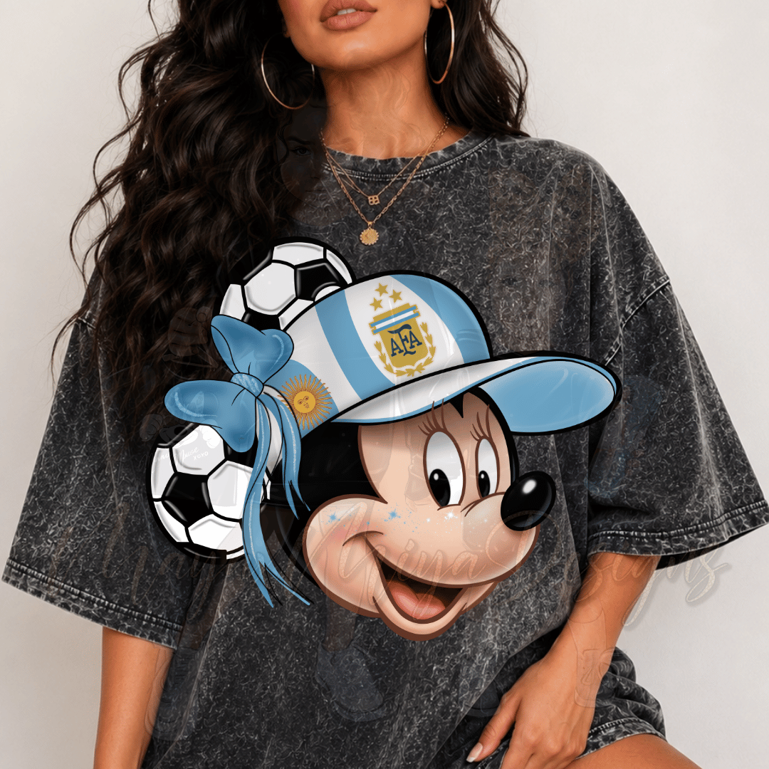 GIRL MMOUSE SOCCER ARGNTN DTF TRANSFER