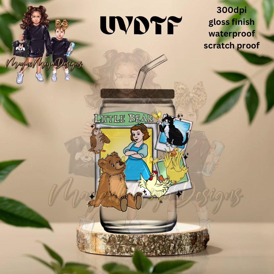 LITTLE BEAR MASHUP UVDTF DECAL