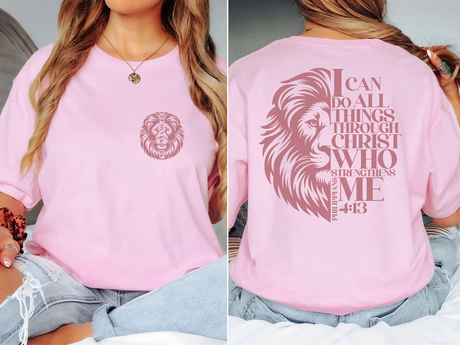 I CAN DO ALL THINGS THROUGH CHRIST DTF TRANSFERS