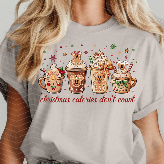 CHRISTMAS CALORIES DONT COUNT DTF TRANSFERS