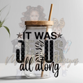 JESUS ALL ALONG UVDTF DECAL