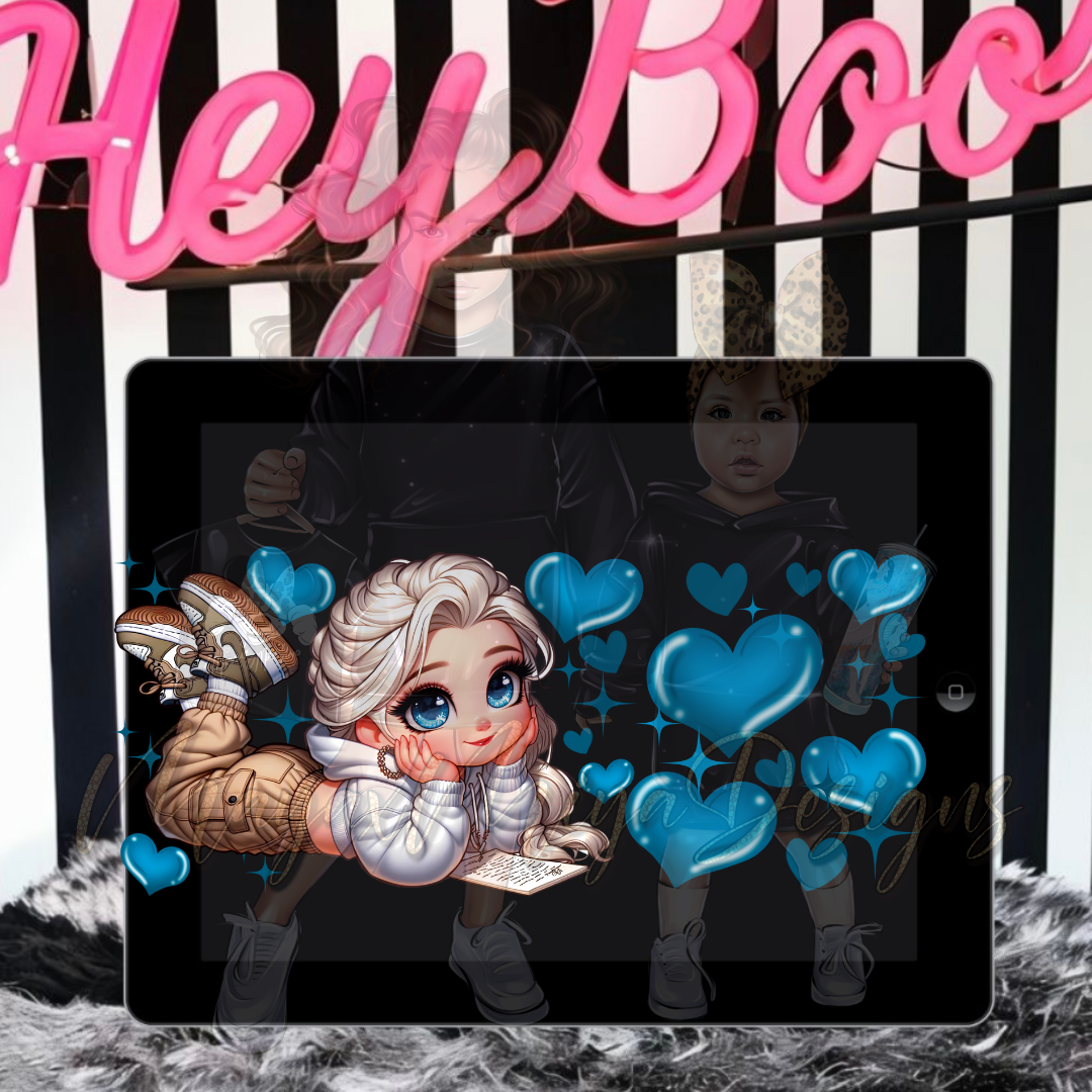 PRINCESS E AIRBRUSH PNG WRAP