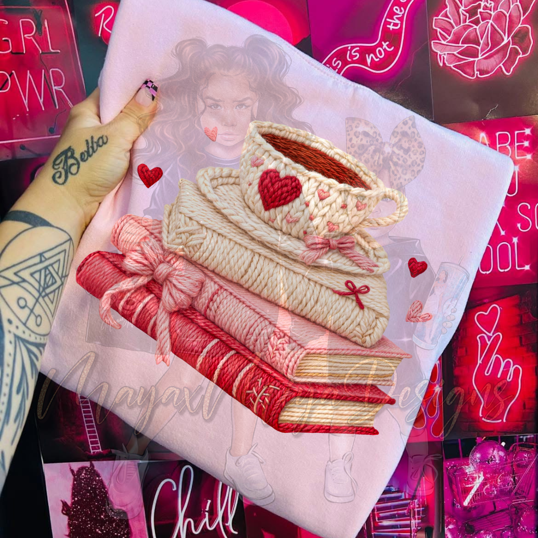 COFFEE & READING VDAY DTF TRANSFERS