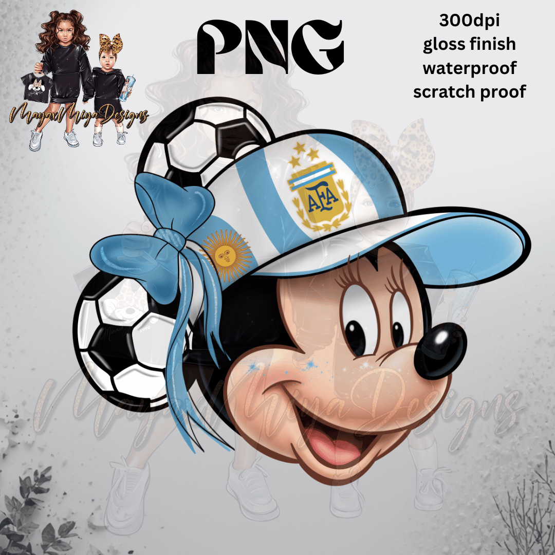 GIRL MMOUSE ARGNTN SOCCER PNG