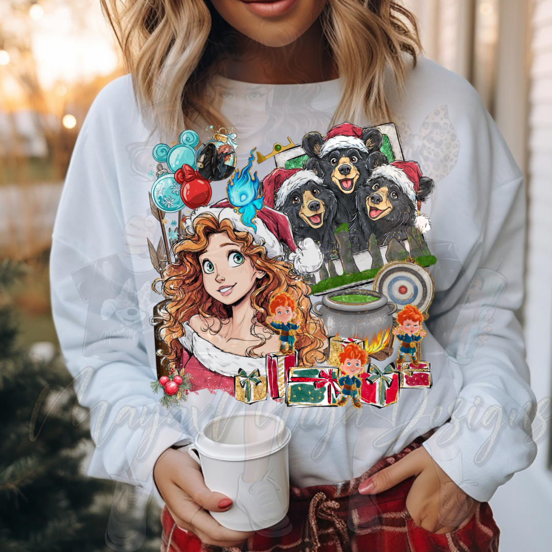 PRINCESS MRDA CHRISTMAS PHOTOS DTF TRANSFERS