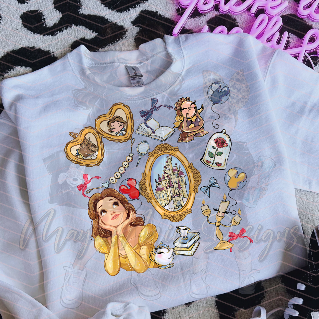 PRINCESS B MIRROR FRIENDS DTF TRANSFERS