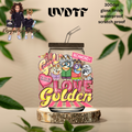 BLUE LOVE IS GOLDEN UVDTF DECAL