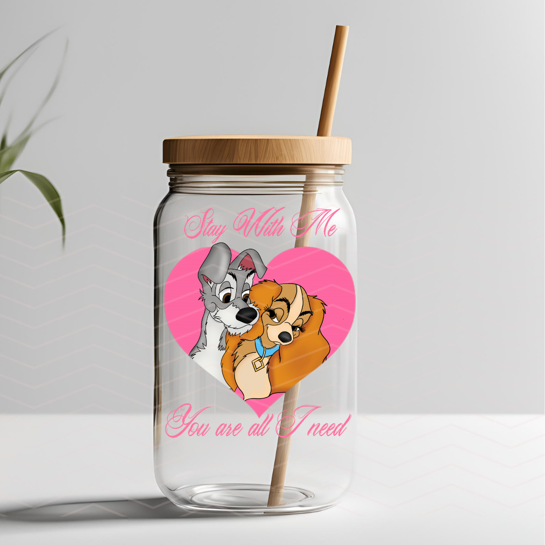 THE LADY & THE T STAY WITH ME UVDTF DECAL