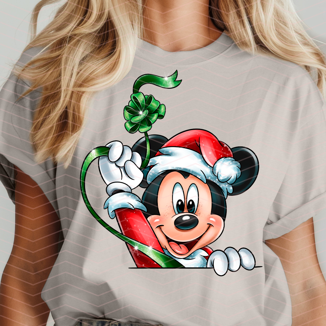 M MOUSE FACE W/ RIBBON DTF TRANSFERS