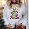 PENCIL CHRISTMAS TREE DTF TRANSFERS