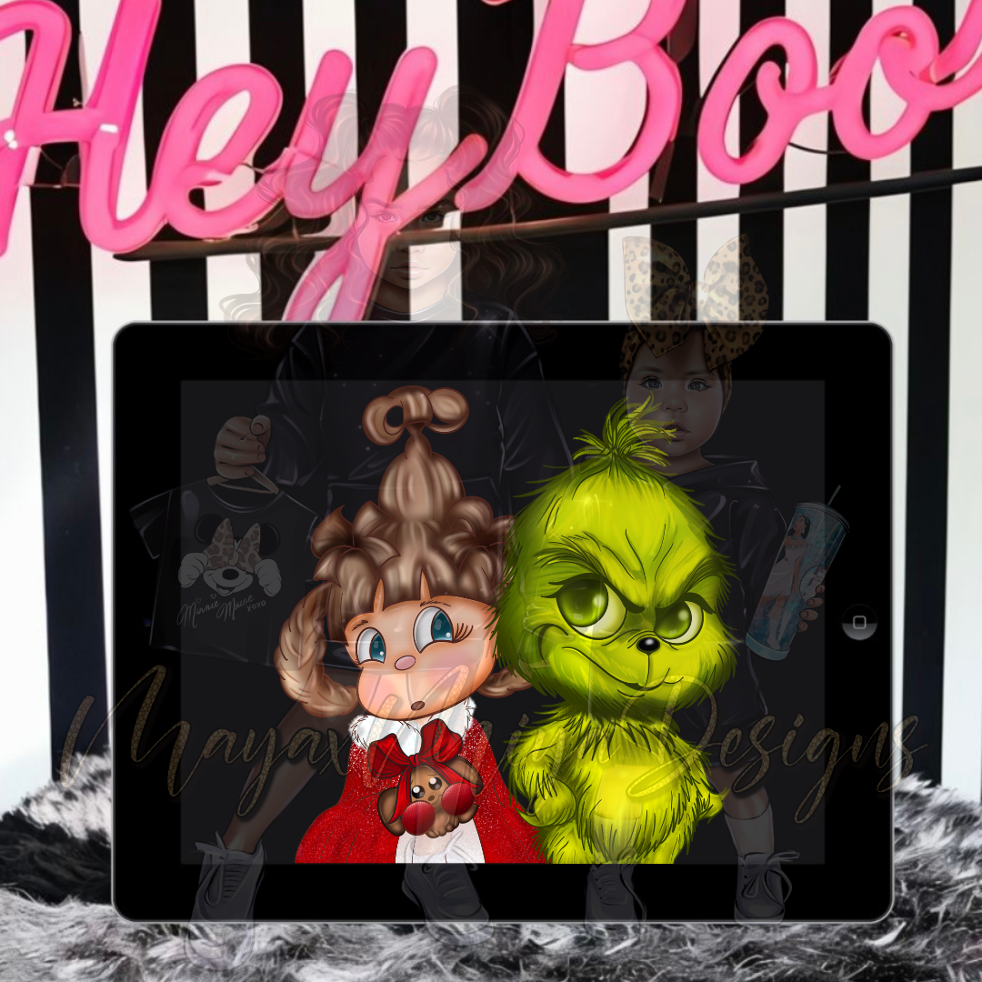 GRINCHMAS AND CINDY LOU V2 PNG