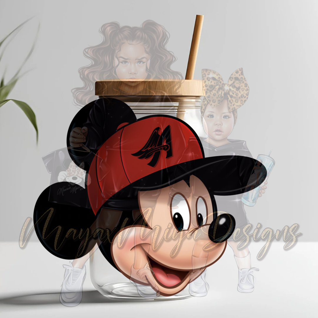 M MOUSE AA RED HAT UVDTF DECAL