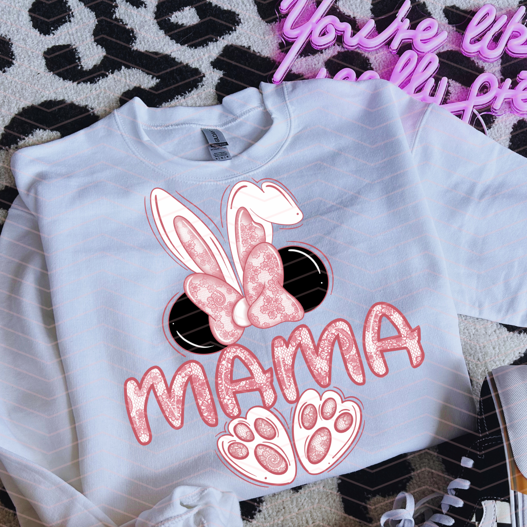 M MAMA LIGHT PINK DTF TRANSFERS
