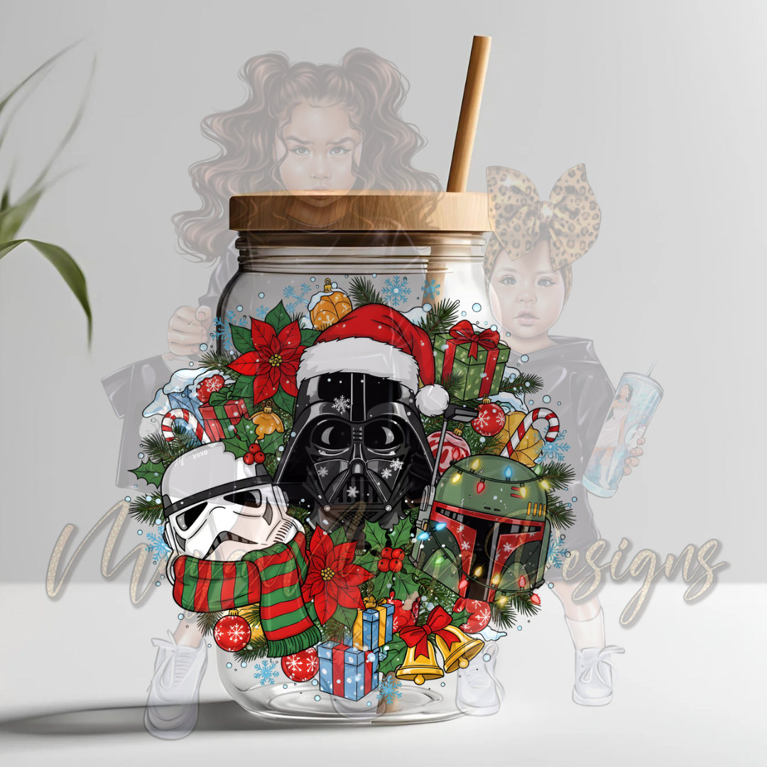 SW CHRISTMAS TIME & VILLAINS UVDTF DECAL