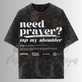 TAP MY SHOULDER FOR PRAYER DTF TRANSFERS