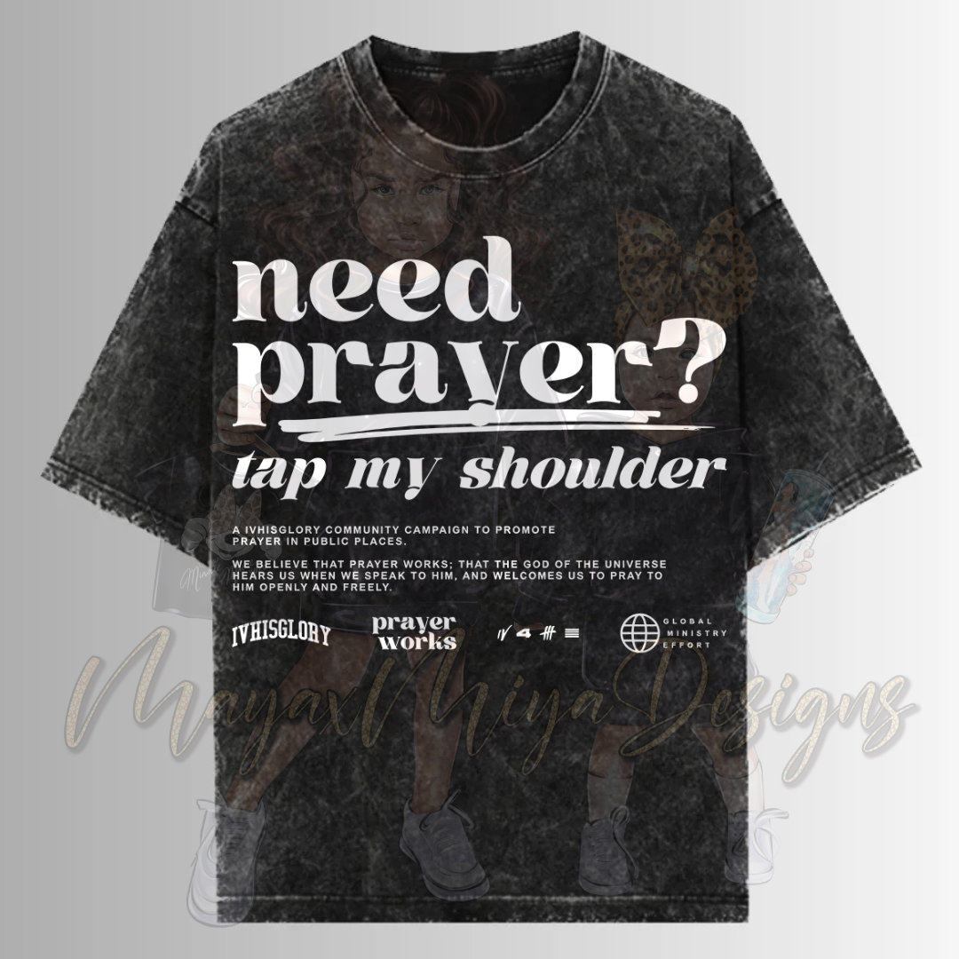 TAP MY SHOULDER FOR PRAYER DTF TRANSFERS