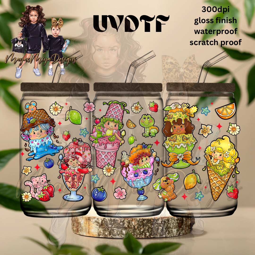 STRAWBERRY SHRTCK ICE CREAM UVDTF WRAP