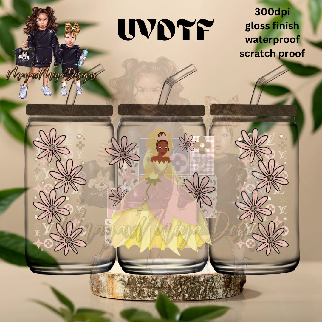 PRINCESS T LV FLOWERS UVDTF WRAP