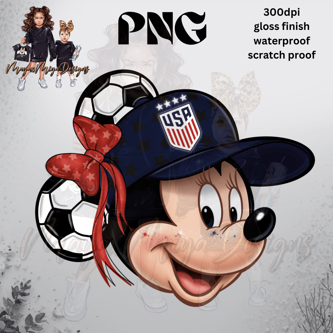 GIRL MMOUSE USA SOCCER PNG