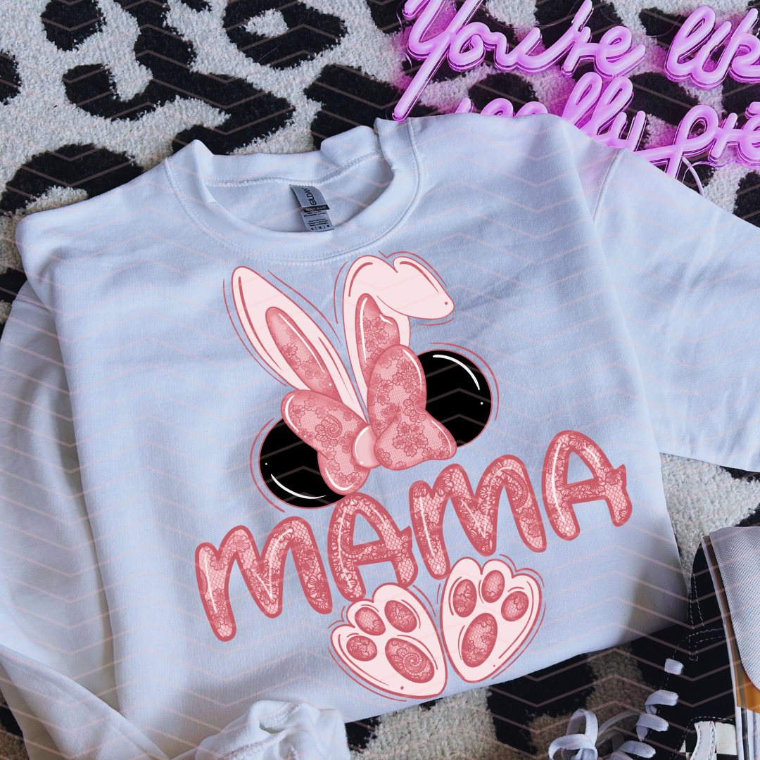 M MAMA DARK PINK DTF TRANSFERS