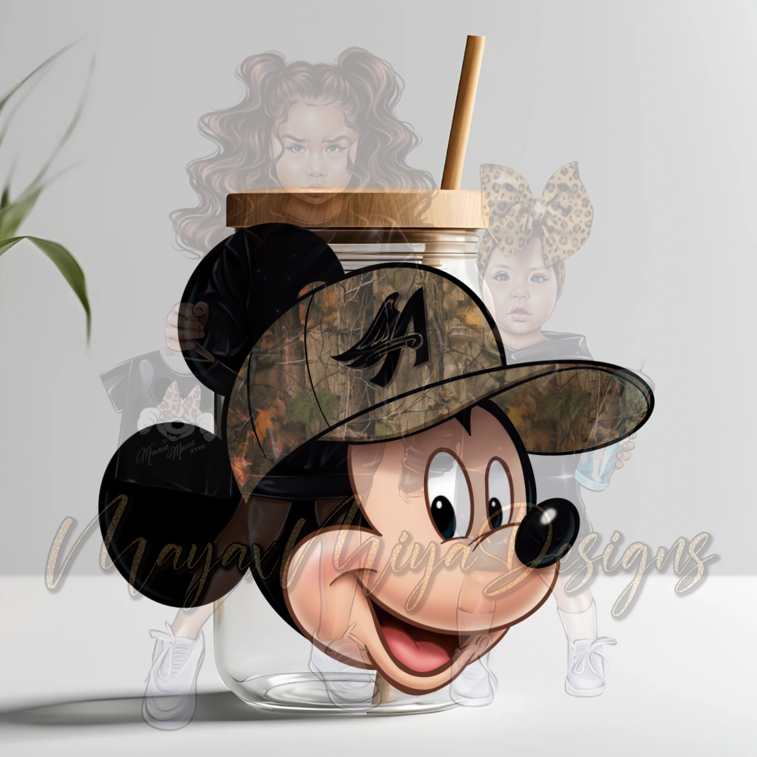 M MOUSE AA CAMO HAT UVDTF DECAL