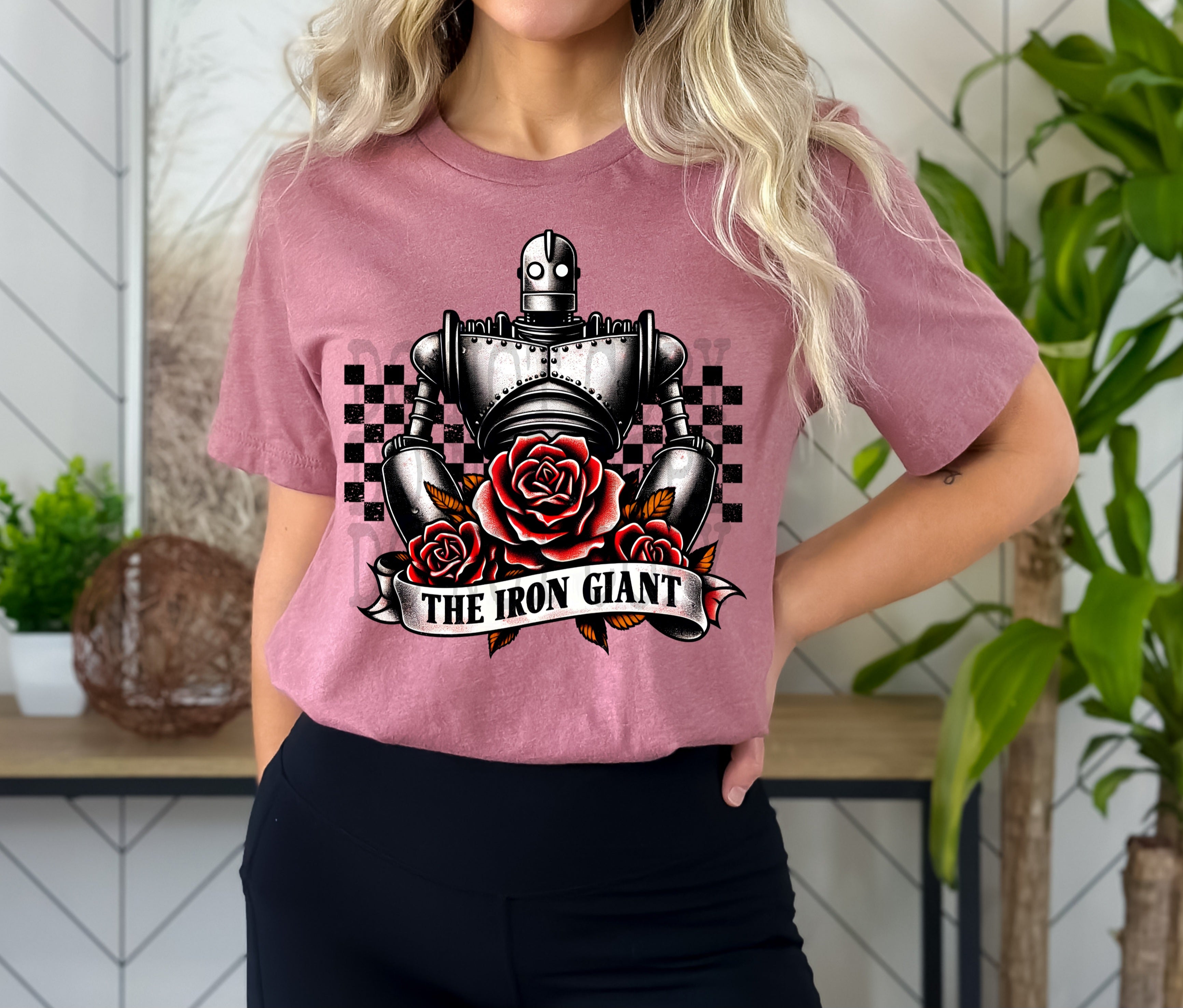 ROSES W/ IRON GIANT DTF TRANSFERS