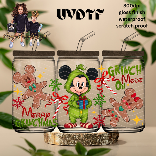 M MOUSE MERRY GRINCHMAS UVDTF WRAP