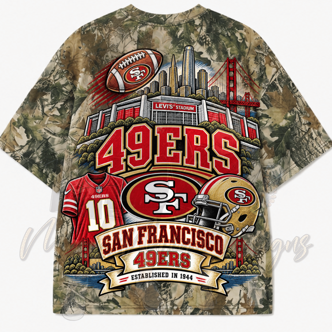SF49ERS SKETCH DTF TRANSFER
