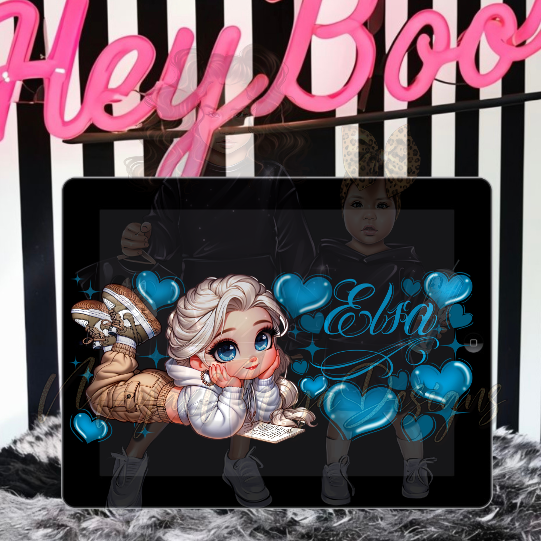PRINCESS E AIRBRUSH PNG WRAP