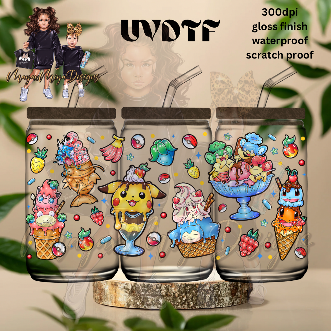 PKMN ICE CREAM UVDTF WRAP