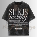 SHE IS WORTHY DTF TRANSFERS