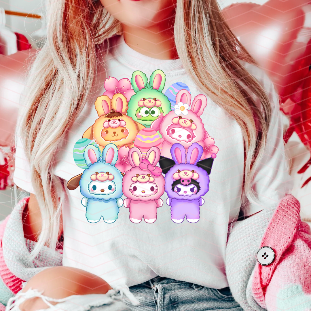 HK EASTER BUNNY FRIENDS DTF TRANSFERS
