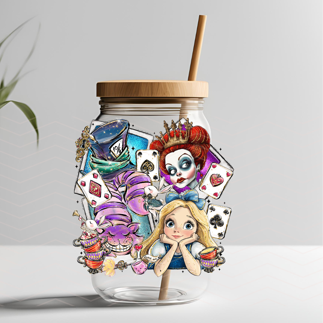 A IN WONDERLAND MASHUP UVDTF DECAL