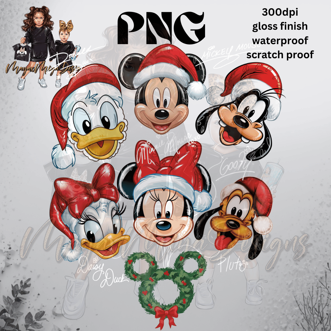 MFRIENDS XMAS BALLOONS W WREATH WIDE PNG
