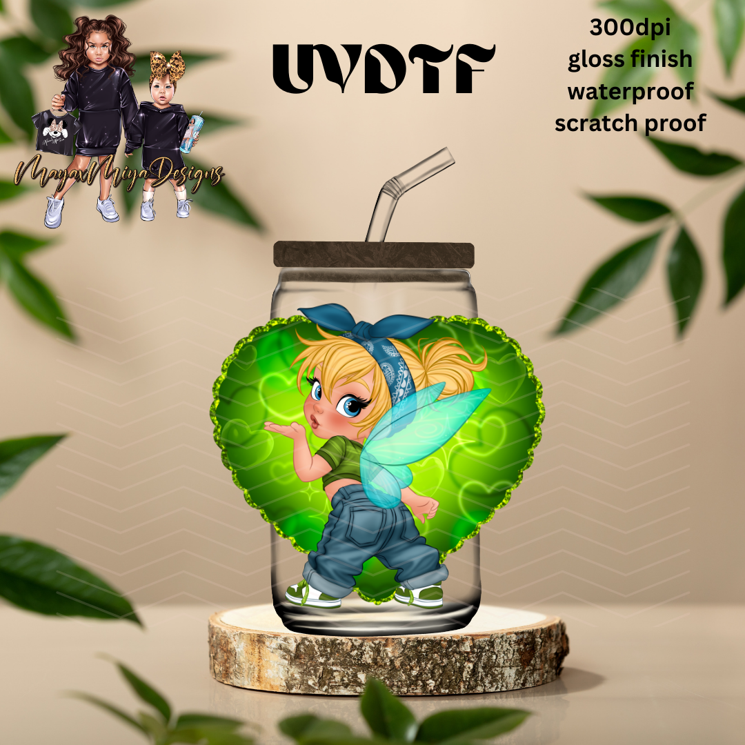 PRINCESS TB HEART AIRBRUSH UVDTF DECAL