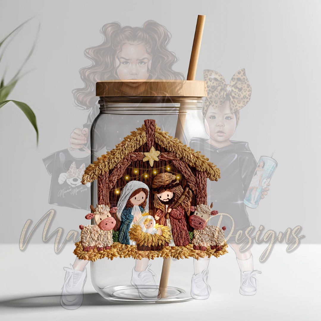 BIRTH OF CHRIST UVDTF DECAL